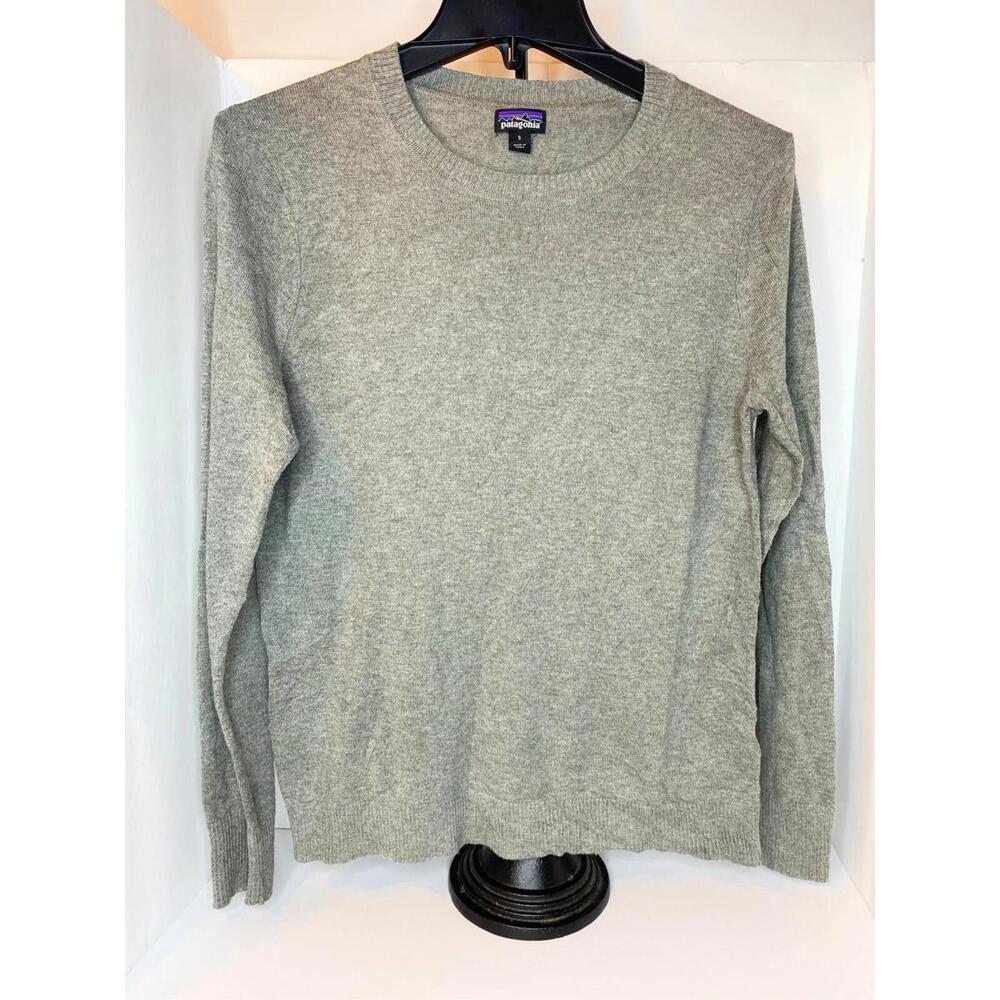 Patagonia Worn Wear Sweater Grey Organic Cotton, Woman’s, Size Small - Picture 2 of 11